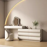Armoire De rangement De chambre De luxe coiffeuse Recamera maquillage coiffeuse confortable blanc Tocadores De Maquillaje meubles 1