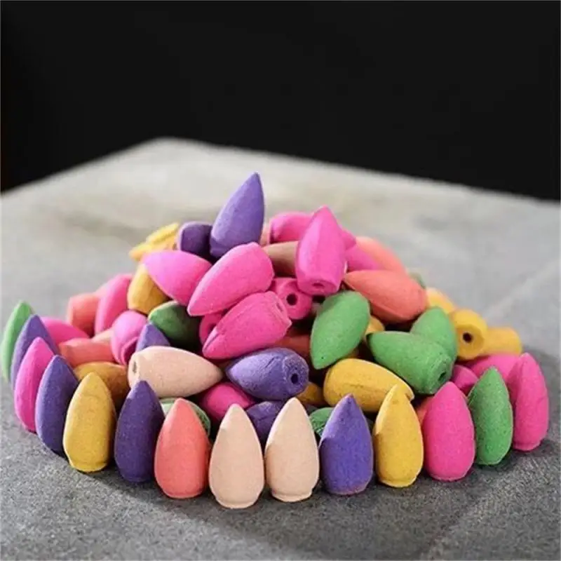 Incense Holder 100Pcs Household Natural Reflux Tower Incense Tea Smoke Backflow Incense