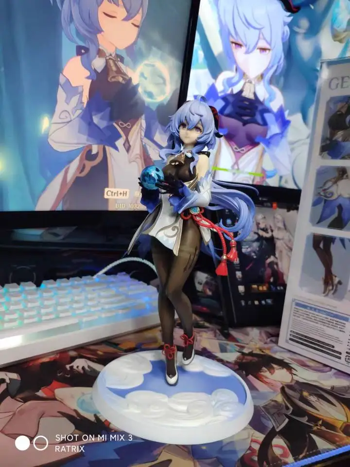 7 estática figura jogo genshin impacto pvc