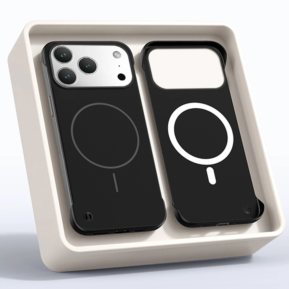 Ultra Slim Frameless Skin Feel Magnetic Phone Case - Hard PC Cover