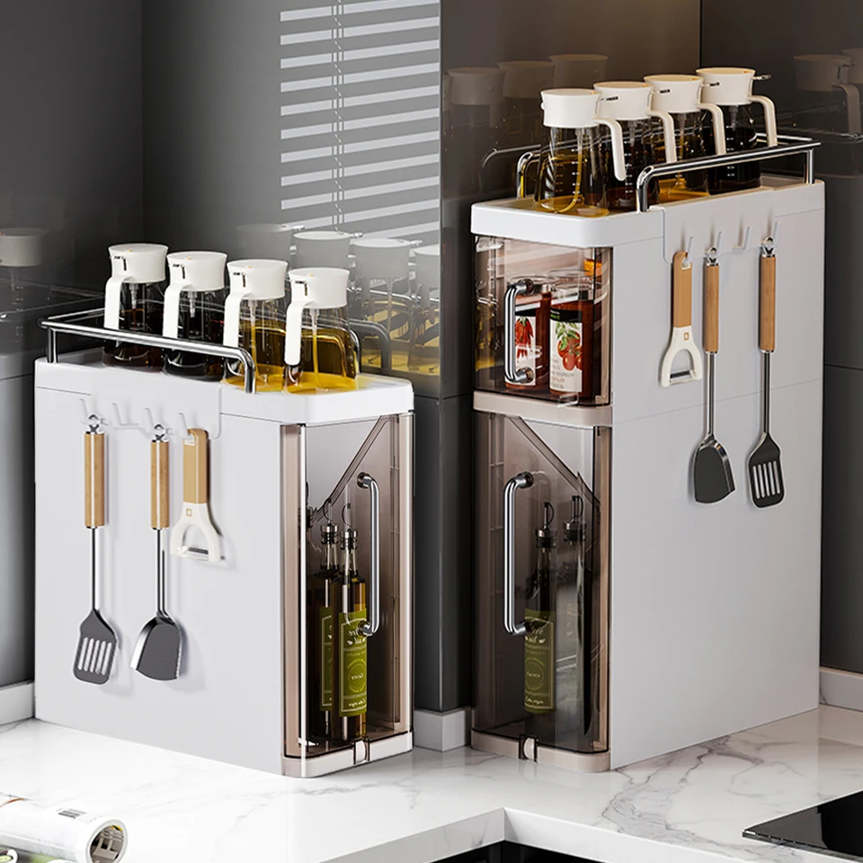 Narrow Kitchen Spice Rack Countertop Organizer