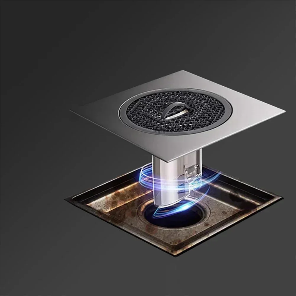 Bathroom Floor Drain Strainer Shower Drainage Drainer Sewer Stopper Drainer Hair Catcher Odor Proof Anti Blocking Floor Drain