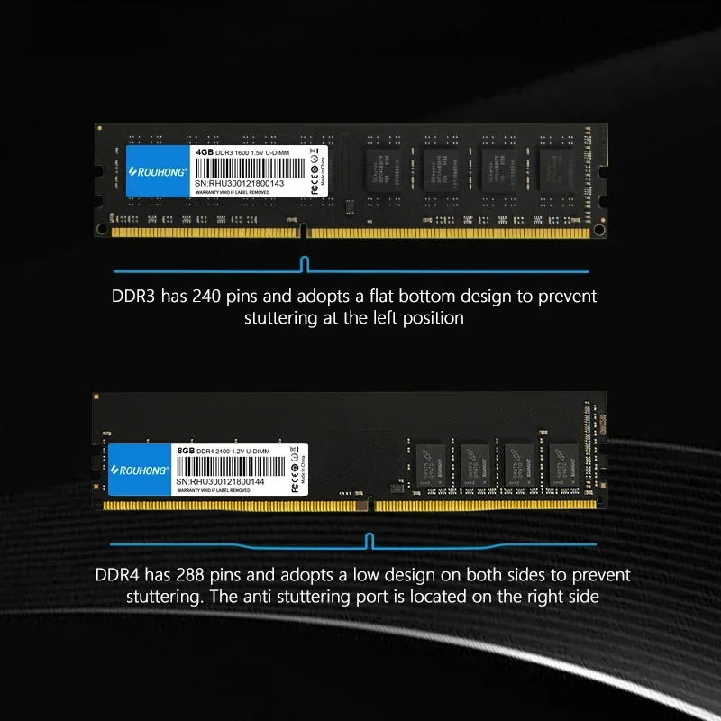 Memoria ram DDR3 8GB 1600MHZ 1.5V DIMM DDR3 1600Mhz 8GB PC3-12800 memory for Desktop