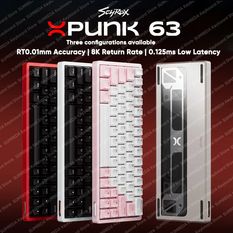 SCYROX Xpunk63 Magnetic Mechanical keyboard RT0.01 8K RGB 0.125ms