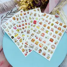 

New Year's Lucky Cat Lucky Bag Nail Stickers Self-adhesive Transfer Stickers 3D Slider DIY Nail Stickers Nail Decoration