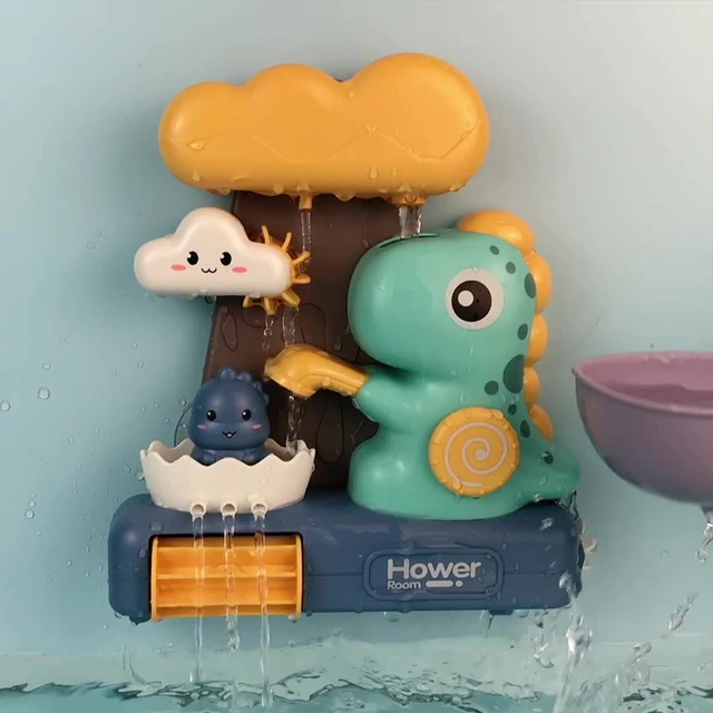 New Baby Spin Water Spray Dinosaur Bath Toys for Children Toddlers Shower Game Bathroom Sprinkler Baby Bath Toy for Kids Gifts 2