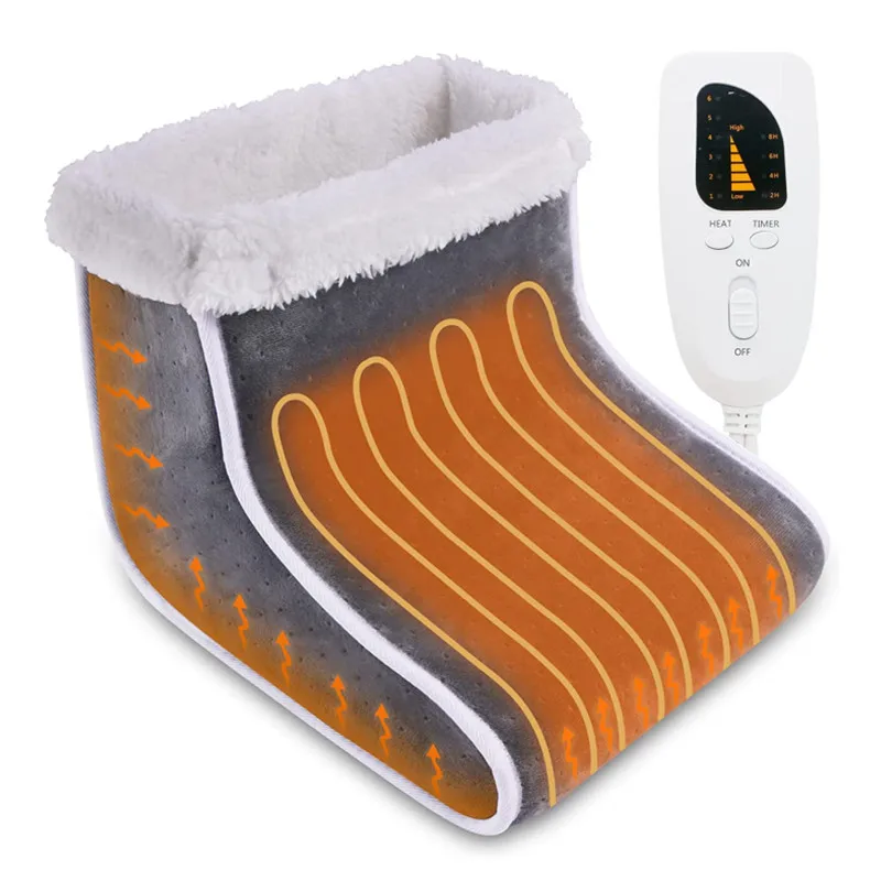 

Heated Plug Type Electric Warm Foot Warmer Washable Heats Control Settings Warmer Cushion Thermal Foot Warmer Gift