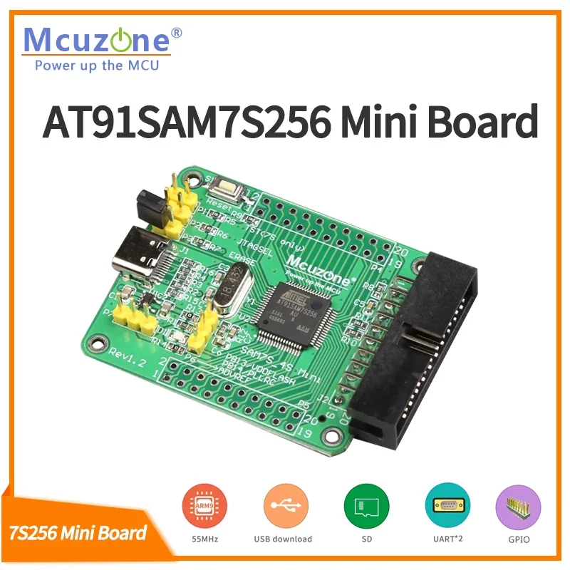 AT91SAM7S256 мини плата (комплект разработки ARM7) 7S256 SAM7S256 USB вниз JTAG микрочип ATMEL