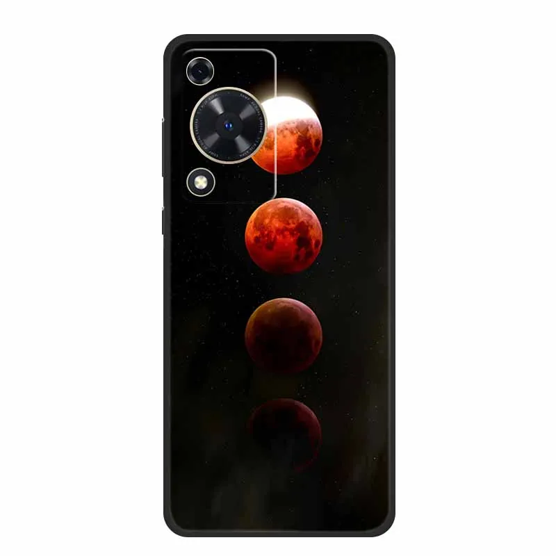 Black Silicone Soft Phone Case with Cartoon Design