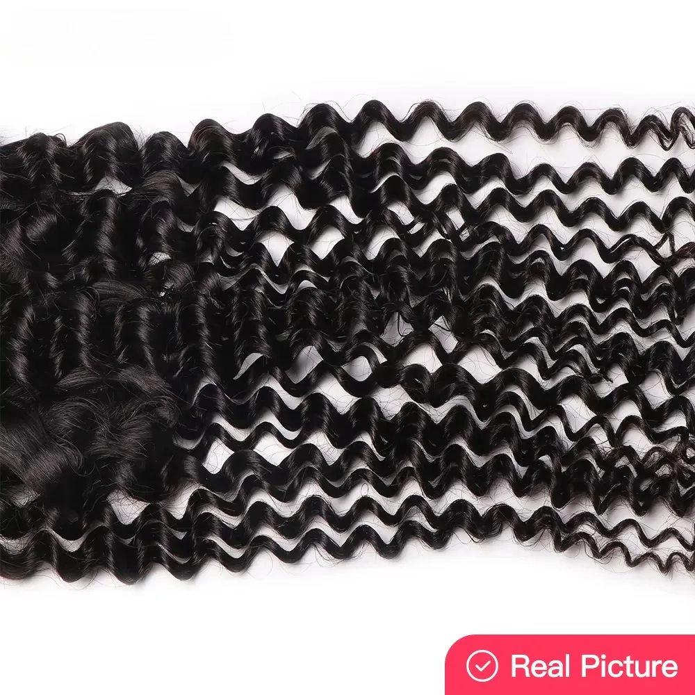 Kinky Curly Closure Only Brazilian Human Hair 4x4 Transparent Lace Closure Middle/ Free/ Three Part Pre Plucked with Baby Hair human hair lace closure