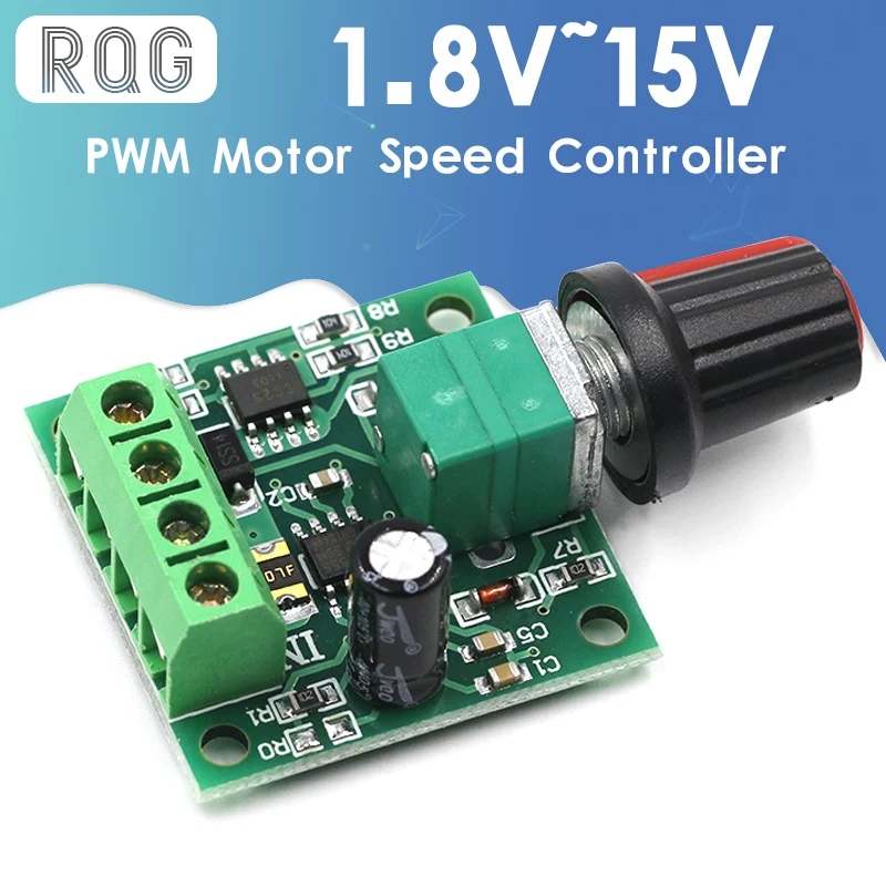 2 PCs Low Voltage DC 1.8V 3V 5V 6V 12V 2A Motor Speed Controller PWM 