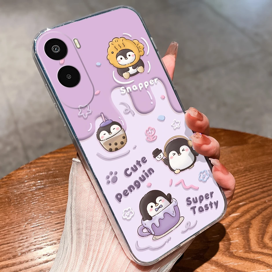 Cartoon Sweet Bowknot Antifouling Anti-Drop Clear Protective Case