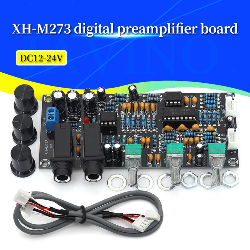Javino 1-10Pcs PT2399 디지털 마이크 증폭기 보드 잔향 가라오케 리버브 증폭기 NE5532 프리 앰프 톤 보드