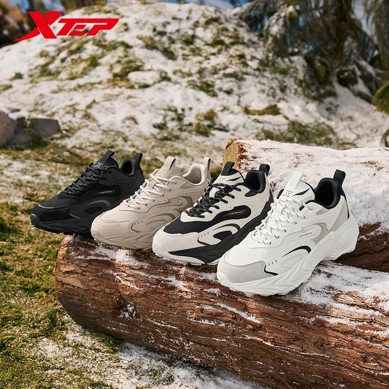 Xtep Huiyou Vintage For Women Winter Sports Shoes Comfortable Breathable Soft Cushion Universal Sneakers 876418320017