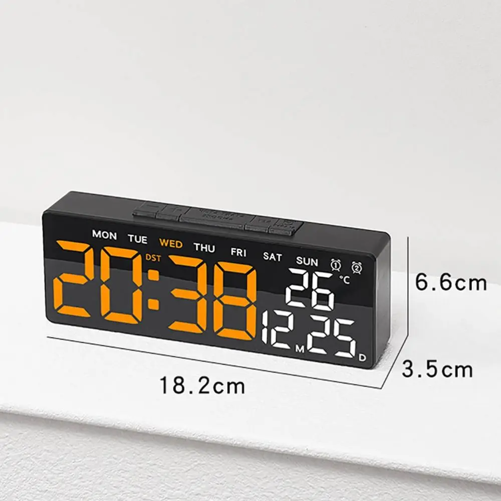 Digital Wall Clock with Multi-functional Date Display