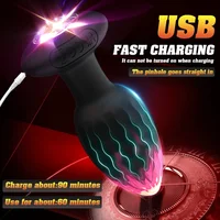 APP-Steuerung LED Vibrierender Butt Plug Analplug für Frauen Männer Tragbarer Analvibrator Erotikartikel Interaktion Sexspielzeug für Paare 6