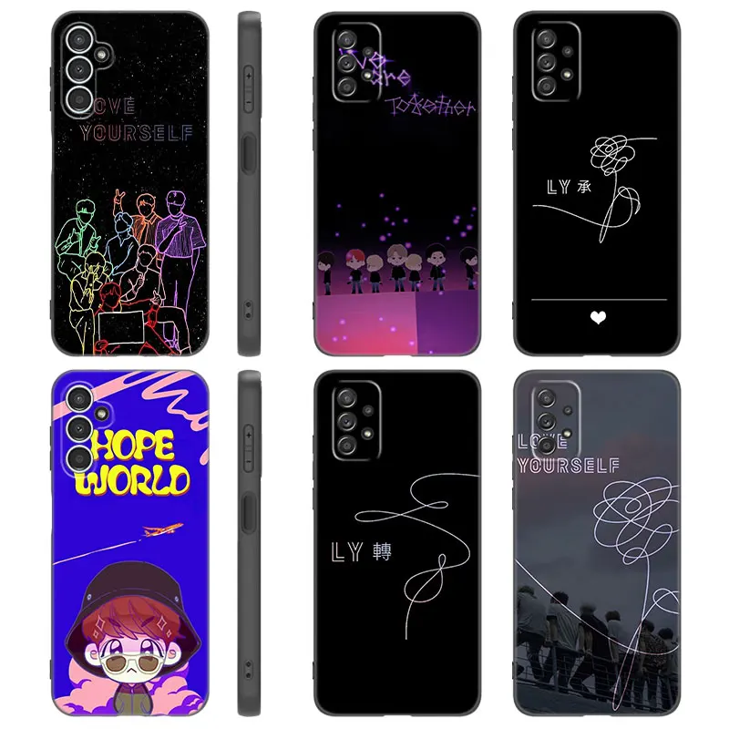Чехол Rap RM JIMIN JIN SUGA J HOPE для Samsung A13 A32 4G A14 A23 A25 A34 A52S A53 A54 A73 5G A11 A12 A15 A31 A33 A50 A51 A70 A72
