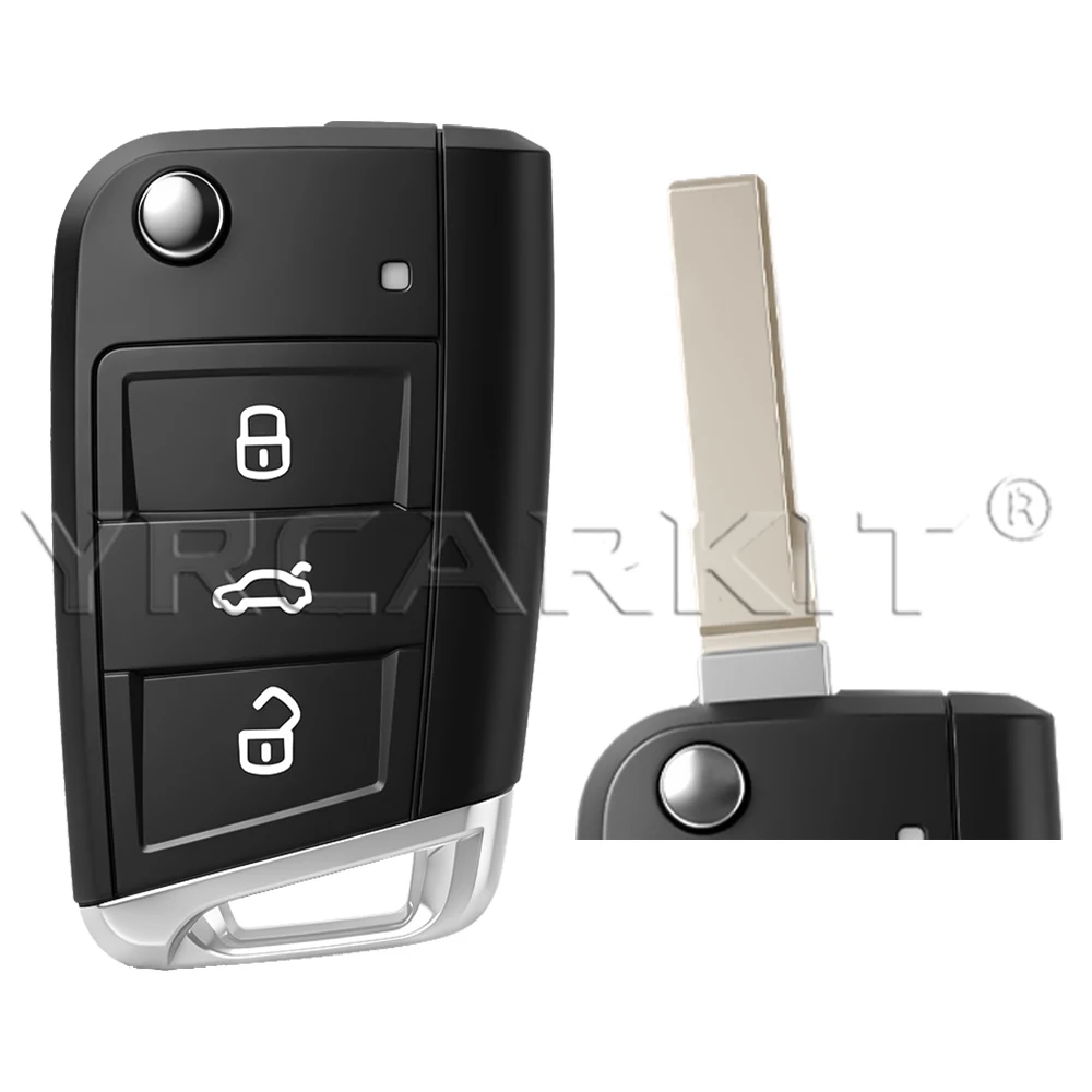 Enhanced Key Shell Flip Cover with Uncut HU66/HU162T Blade