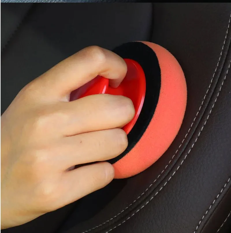 Polieren Wachsen Schwamm mit Griff Auto Wachsen Schwamm Auto Waschen Werkzeug Multifunktionale Manuelle Wachsen Schönheit Wachsen Werkzeug – Detail 12