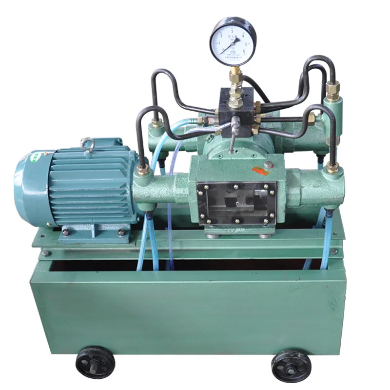 Electric pressure pump Hengqi pipeline pressure test machine four-cylinder high-pressure water pipe pressure machine pump