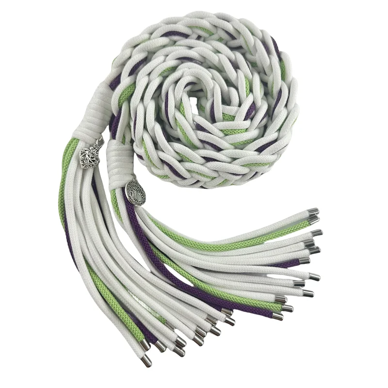 NICENEEDED Cordone di Handfasting Matrimonio, Lazo Rustico per Matrimonio, Corda da Sposa in Ottone con Pendenti Motivo Celtico Tradizionale