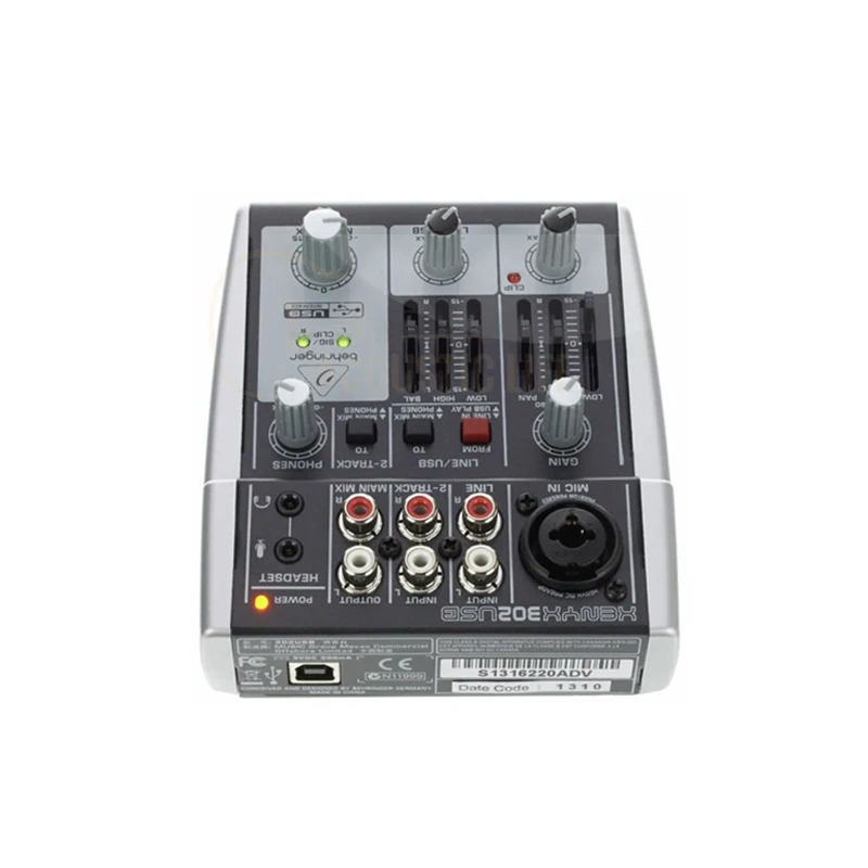 Behringer XENYX 302USB Premium 5-Input Mixer with Mic Preamp and USB/Audio  Interface