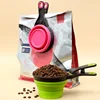 Collapsible Dog Food Scoop Pet Bag Clip Outdoor Bowl Measuring Cup Cat Food Sealing Clip Multifunctional Convenient Pet Supplies 4