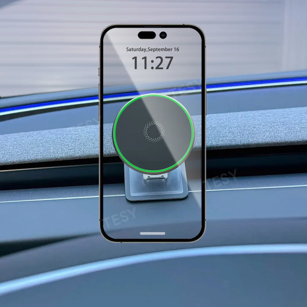 Magnetische Handyhalterung kompatibel mit MagSafe für iPhone 17, Tesla Model Y Launch Juniper Model 3 Highland – Detail 5
