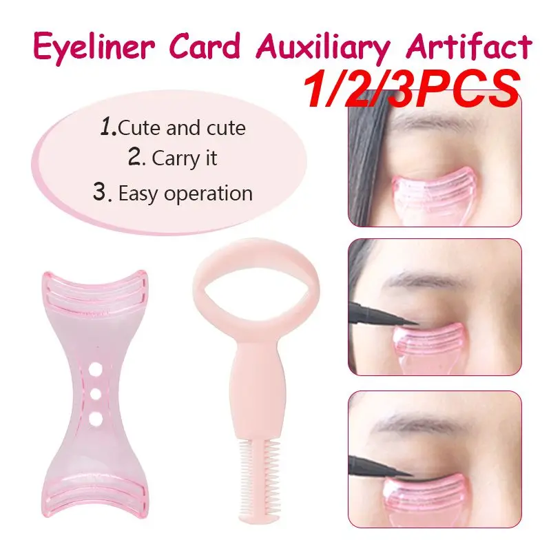 

1/2/3PCS Make Up Mascara Eyelash Comb Applicator Eyeliner Guide Card Women Eye Makeup Stencils Tools Accessories Beauty