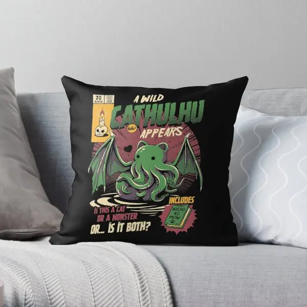

Cathulhu Throw Pillow Customizable Bedroom Bed Sofa Lumbar Pillow Cushion Fashion Decorative Pillow Not Included