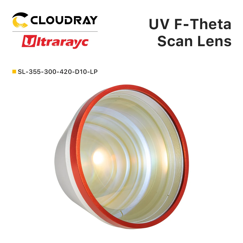 YAG 파이버 레이저 갈보 시스템용 Ultraray UV F-theta 렌즈, 레이저 F100-F420, M85 스캔 필드, 70x70-300x300mm, 10CA, 355nm 초점 렌즈