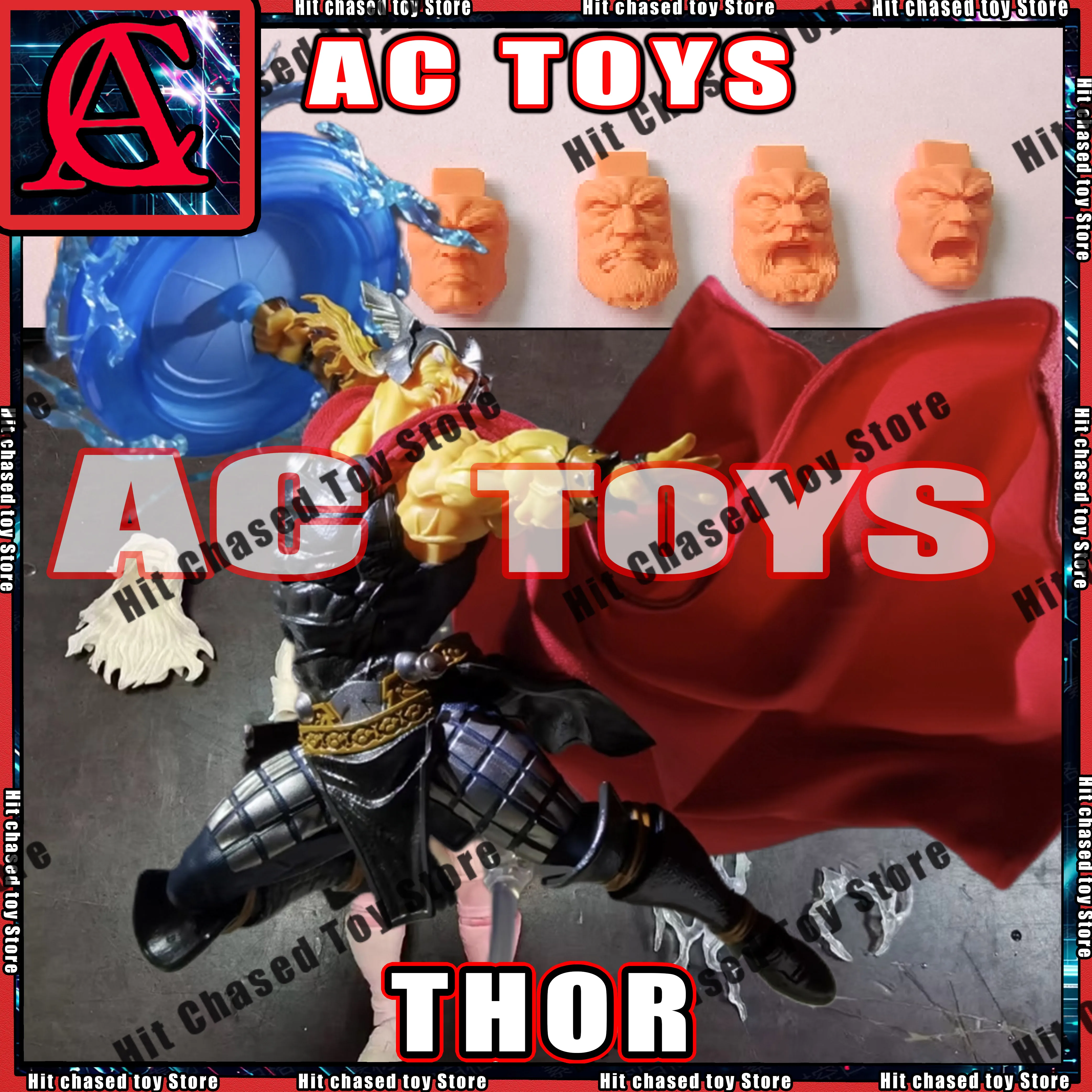 Ac Factory Toys Thor Thunder Marvel Hero Anime Action Figure Figurine ...
