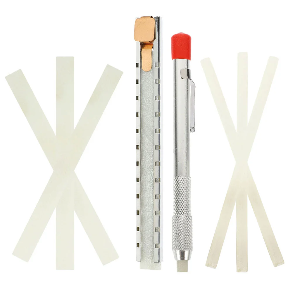 Slate Pencils Stone Scribing Tool Soap Stones Holder White Stainless Steel Welding Chalk Welder