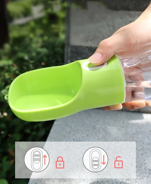 HOOPET Pet Dog Water Bottle Feeder Bowl Portable Water Food Bottle Pet –  crowngiftline