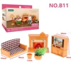 1:12 Toy House Forest Family Miniature Toy FurnitureAnd Dolls 6