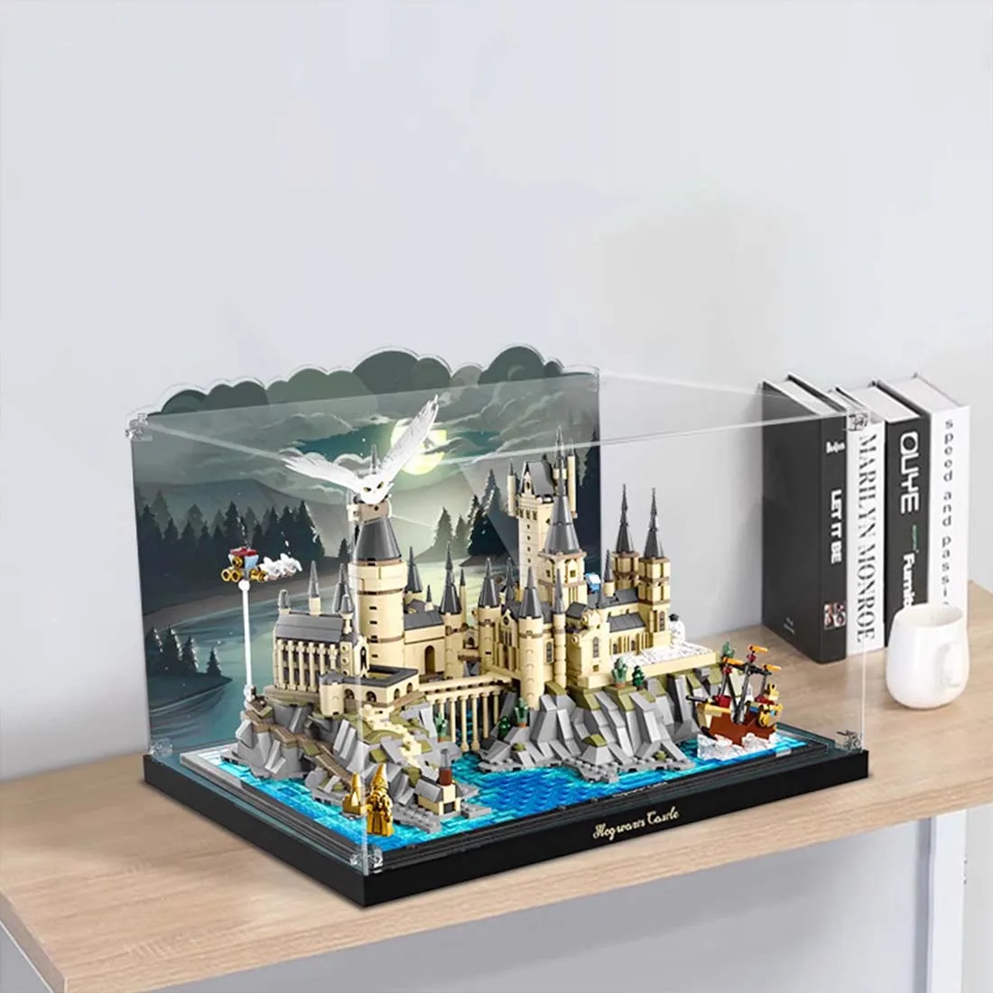 

3mm Acrylic Display Case for Lego 76419 Castle and Grounds Building Blocks Patterned Display Case NO Bricks Set