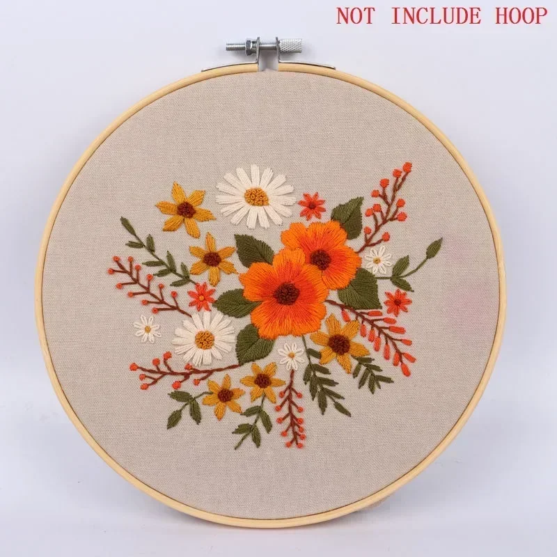 Embroidery Punch Needle Kit - Professional DIY Flowers Pattern Craft Set