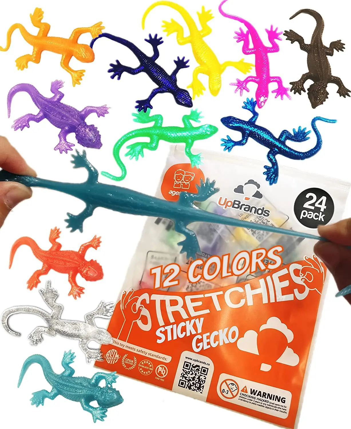 10 Pcs Novelty Funny Soft TPR Stretch Lizard Gecko Animal Model Simulation Gecko Halloween Scare Prank Decompress Toys prank toys
