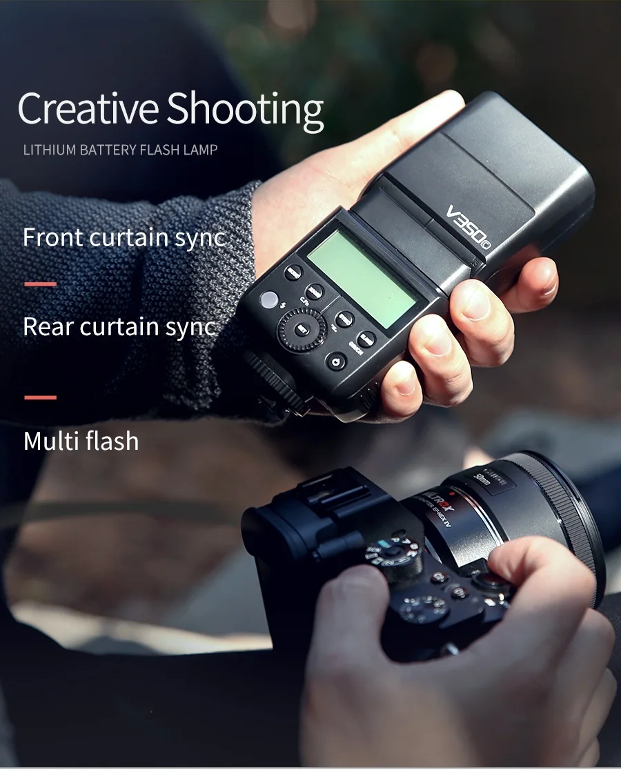 Godox V350C V350N V350S V350F V350O TTL HSS Camera Speedlite Flash Built-in Lith