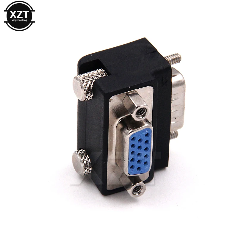 NEW 90 Degree Down Right Angled VGA SVGA Male To VGA 15Pin Female Monitor Adapter for PC Laptop TV