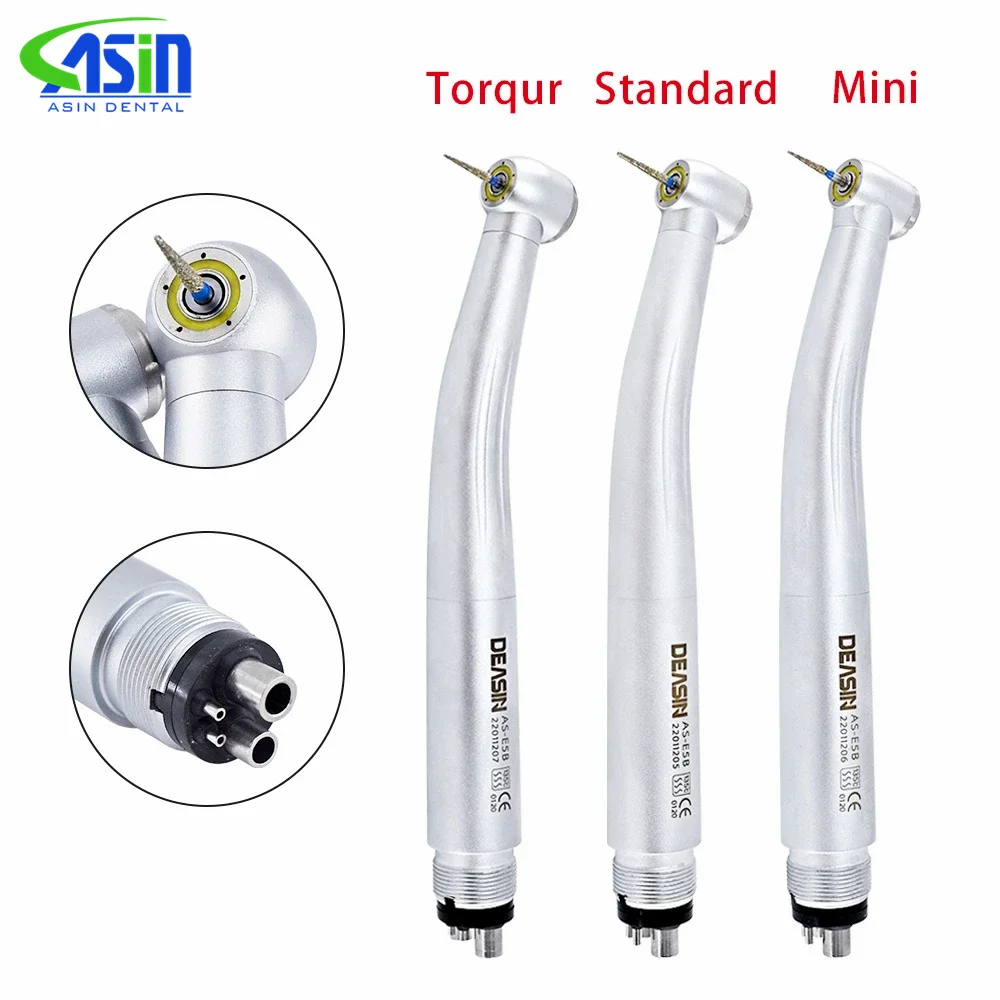 

Dental E-generator Shadowless Ring LED High Speed ceramic mini/standard / torque Handpiece with 5 Water Sprays 2/4 Holes