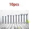10 Piece Mini Spanner Blue Set Hand Tools Key Ring Spanner Explosion Proof Pocket Metric Spanner 1
