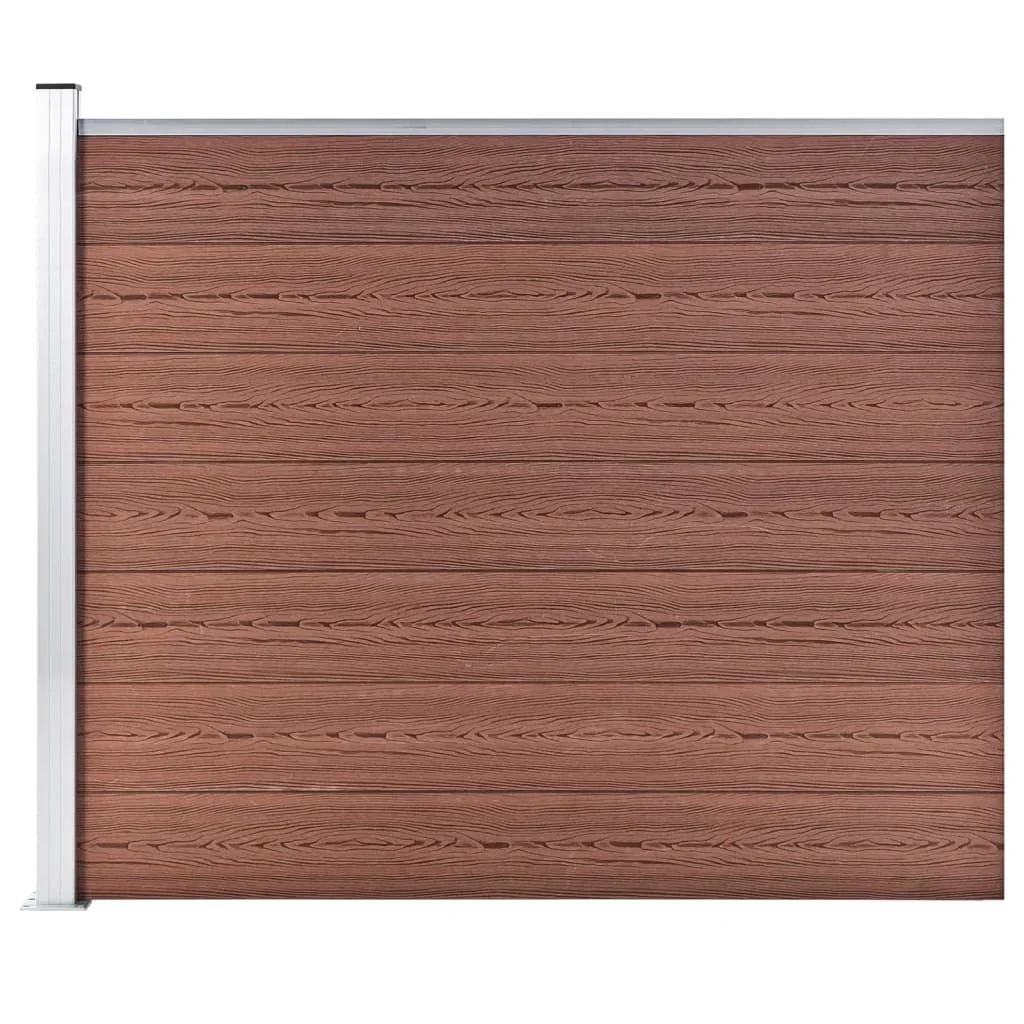 Pannello Di Recinzione In Wpc Wpc X 146 Cm Pannello Di Recinzione Da Giardino Marrone Recinzione Decorativa Antiruggine Per Animali Per Cortile Estern