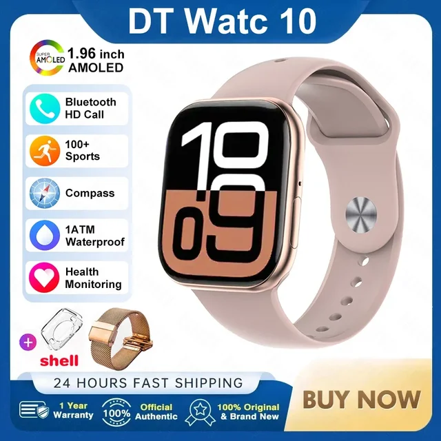 2026 New Original for Apple DT Watch 10 Smart Watch Men AMOLED 4GB Memory Music 3D Surround BT Call Waterproof smart watch Woman 17