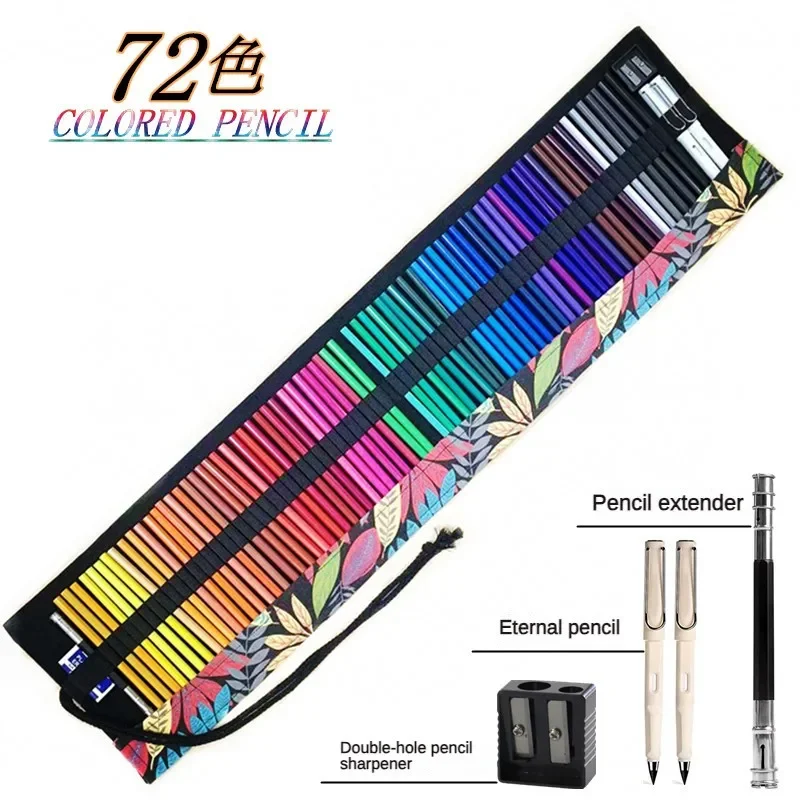 2024 Stationer 72 Matite Colorate Set Matita Colorata Vibrante Per Bambini In Età Scolare, Matite Da Disegno Soft Core Art Per Colorare, Dipingere