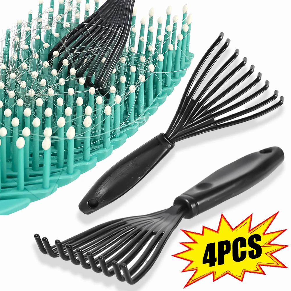 

1/4PCS Mini Comb Brush Cleaner Hair Remover Cleaning Brushes Handle Hair Tool for Barber Comb Washing Cleaning Products Supplies