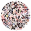 10/30/50/100PCS Hentai Waifu Stickers,Sexy Anime Girl Stickers for Adults, Waterproof Decals for Water Bottles Laptop Skateboard 2