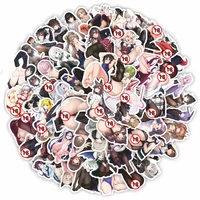 10/30/50/100PCS Hentai Waifu Stickers,Sexy Anime Girl Stickers for Adults, Waterproof Decals for Water Bottles Laptop Skateboard 2
