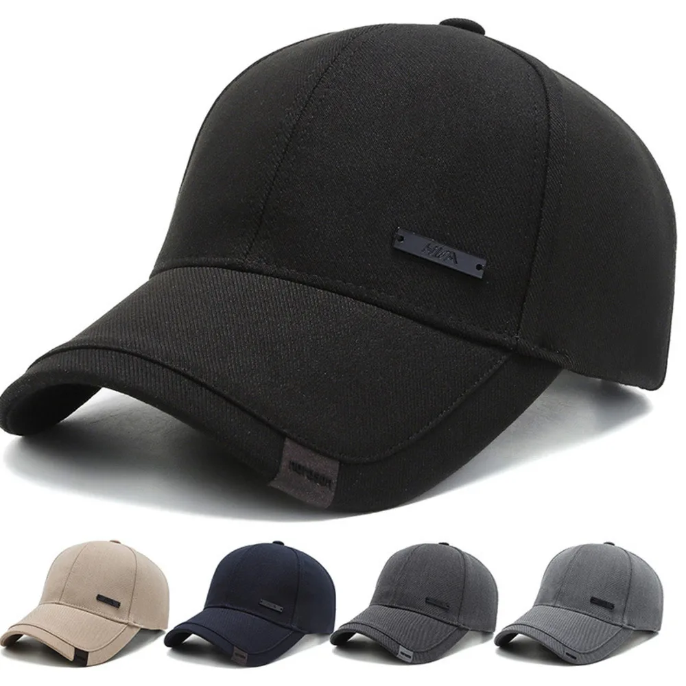 

Зимние и осенние теплые бейсболки в классическом стиле Регулируемая уличная Кепка-тракер Бейсболка Регулируемый размер