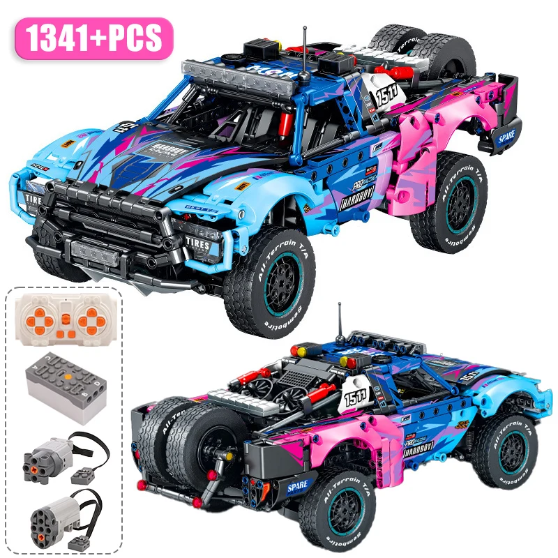 Technical Expert Remote Control Racing Off Road Car Model Building Blocks Mechanical Sport Vehicle Bricks MOC Toys Children Gift